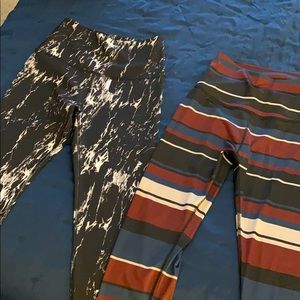 Two pairs of Beyond Yoga pants/leggings